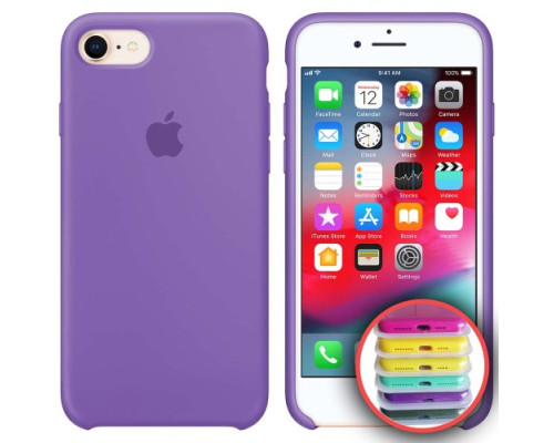 Чохол Silicone Case Full Copy for iPhone 7/8 (41) lilac mag-2000001030776141795