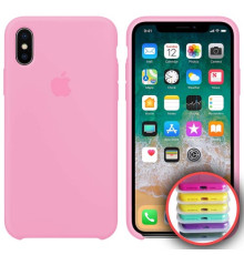 Чохол Silicone Case Full Copy for iPhone X/XS ( 6) light pink mag-2000001031155141805