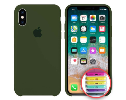 Чохол Silicone Case Full for iPhone XR (48) virid mag-2000001031940141815