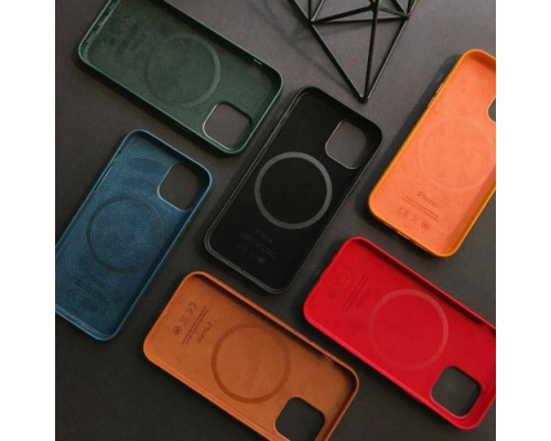 Чохол Leather Case with MagSafe for iPhone 12/12Pro Red mag-20000012582936514