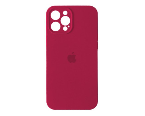 Чохол Silicone Case Full Camera Copy for iPhone 12 Pro (36) rose red mag-2000001265741132637