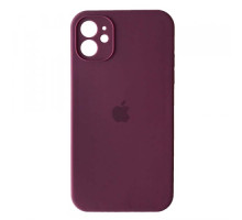 Silicone Case Full Camera Square side Copy for iPhone 11 Marsala mag-2000001349960142628