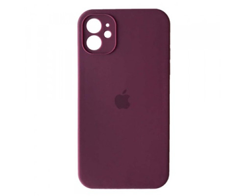Silicone Case Full Camera Square side for iPhone 11 Marsala mag-2000001349960142628
