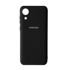 Чохол Silicone Case Full for Samsung A03 Core (A032) Black mag-200000137417740909