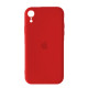 Silicone Case Full Camera Square side for iPhone XR Red mag-2000001389683142638