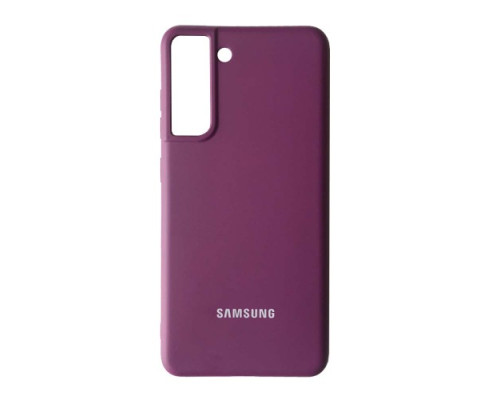 Чохол Silicone Case Full for Samsung S21 FE Grape mag-2000001389980140211