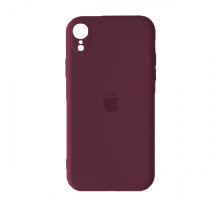 Silicone Case Full Camera Square side Copy for iPhone XR Marsala mag-2000001396803142648