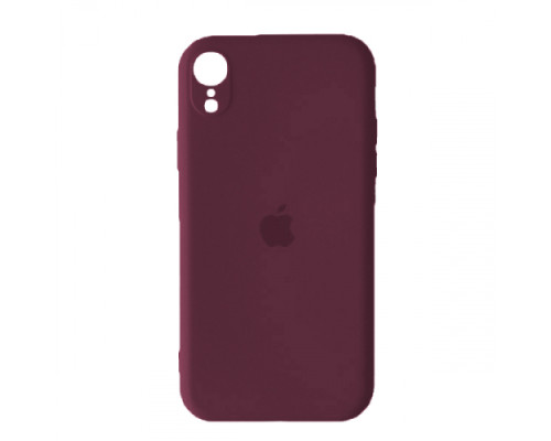 Silicone Case Full Camera Square side for iPhone XR Marsala mag-2000001396803142648