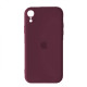 Silicone Case Full Camera Square side for iPhone XR Marsala mag-2000001396803142648