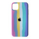 Чохол Silicone Case Full for iPhone 12 Pro Max RAINBOW 3 mag-200000130455637102