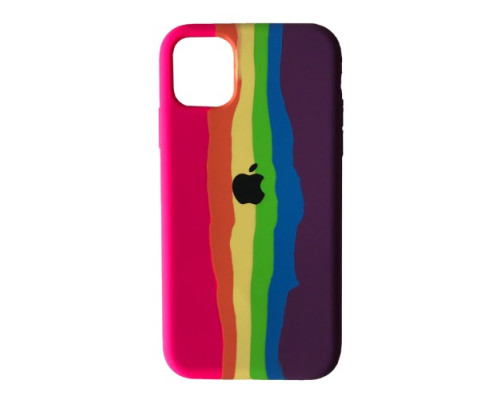 Чохол Silicone Case Full for iPhone 11 Pro Max RAINBOW 7 mag-2000001339299140102