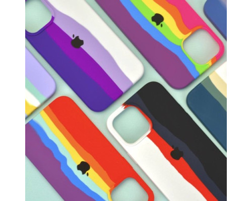 Чохол Silicone Case Full for iPhone 13 Pro RAINBOW 7 mag-200000133947342634