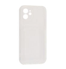 Чохол Silicone CARD CASE 1,5 mm for iPhone 12 Transparent mag-200000141344913236
