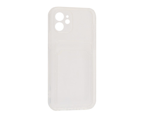 Чохол Silicone CARD CASE 1,5 mm for iPhone 12 Transparent mag-200000141344913236