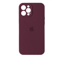 Silicone Case Full Camera Square side Copy for iPhone 12 Pro Max Marsala mag-200000142723131190