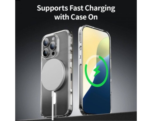 Чохол ROCK Crystal Series Protection Case with Magnetic for iPhone 16 Plus Transparent mag-200000154834955215