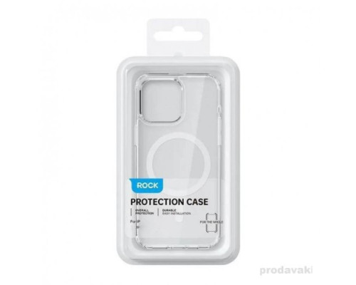 Чохол ROCK Crystal Series Protection Case with Magnetic for iPhone 16 Pro Transparent mag-2000001548356139234