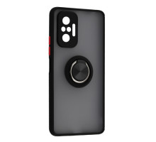 Чохол Gingle Ring Case for Xiaomi Redmi Note 10 Pro Black mag-2000001560907138009
