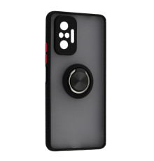 Чохол Gingle Ring Case for Xiaomi Redmi Note 10 Pro Black mag-2000001560907138009