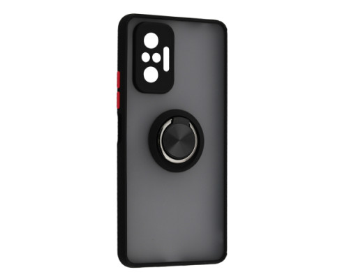 Чохол Gingle Ring Case for Xiaomi Redmi Note 10 Pro Black mag-2000001560907138009
