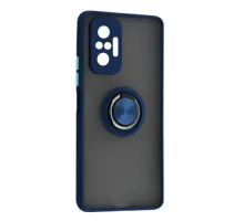 Чохол Gingle Ring Case for Xiaomi Redmi Note 10 Pro Blue mag-2000001560914152841