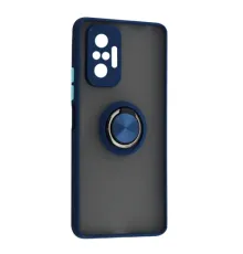 Чохол Gingle Ring Case for Xiaomi Redmi Note 10 Pro Blue mag-2000001560914152841