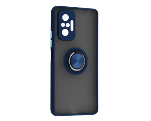 Чохол Gingle Ring Case for Xiaomi Redmi Note 10 Pro Blue mag-2000001560914152841