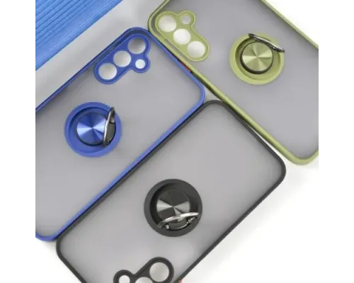 Чохол Gingle Ring Case for Xiaomi Redmi Note 10 Pro Blue mag-2000001560914152841