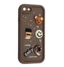 Чохол HAPPY Donut Case for iPhone 7/8 Brown mag-2000001561850143766