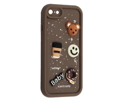 Чохол HAPPY Donut Case for iPhone 7/8 Brown mag-2000001561850143766