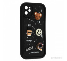 Чохол HAPPY Donut Case for iPhone 11 Black mag-2000001562086135223