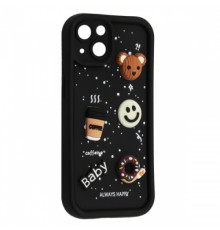 Чохол HAPPY Donut Case for iPhone 13 Black mag-2000001562383135244