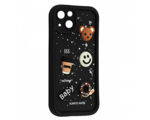 Чохол HAPPY Donut Case for iPhone 13 Black mag-2000001562383135244