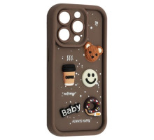 Чохол HAPPY Donut Case for iPhone 15 Pro Brown mag-2000001562819106648