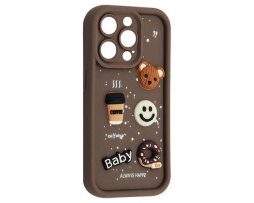 Чохол HAPPY Donut Case for iPhone 15 Pro Brown mag-2000001562819106648