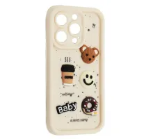 Чохол HAPPY Donut Case for iPhone 16 Pro White mag-2000001563007143776