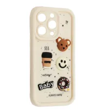 Чохол HAPPY Donut Case for iPhone 16 Pro White mag-2000001563007143776