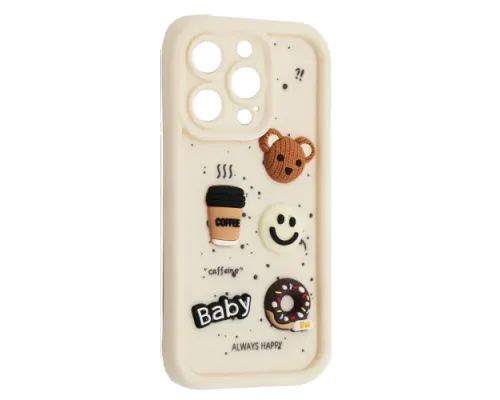 Чохол HAPPY Donut Case for iPhone 16 Pro White mag-2000001563007143776