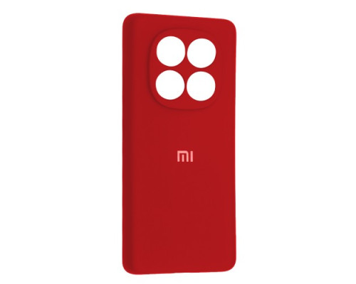 Чохол Silicone Case Full for Xiaomi Redmi Note 14 Pro 5G Red mag-2000001574126106895