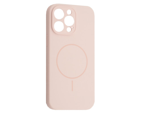 Чохол Silicone Case Full Camera Fine Ring MagSafe for iPhone 12 Pro Max Pink mag-200000158514661784
