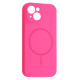 Чохол Silicone Case Full Camera Fine Ring MagSafe for iPhone 15 Firefly mag-200000158588761858