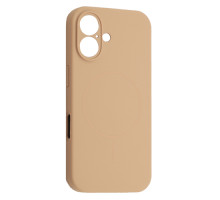 Чохол Silicone Case Full Camera Fine Ring MagSafe for iPhone 16 Desert Gold mag-200000158627361897