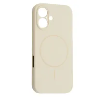 Чохол Silicone Case Full Camera Fine Ring MagSafe for iPhone 16 Antique white mag-2000001586235143665