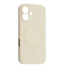Чохол Silicone Case Full Camera Fine Ring MagSafe for iPhone 16 Antique white mag-2000001586235143665