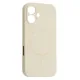 Чохол Silicone Case Full Camera Fine Ring MagSafe for iPhone 16 Antique white mag-2000001586235143665