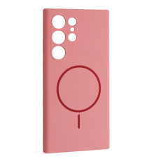 Чохол Silicone Case luxury+MagSafe for Samsung S23 Ultra Rose Pink mag-2000001594414134113