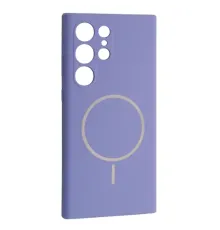 Чохол Silicone Case luxury+MagSafe for Samsung S24 Ultra Elegant Purple mag-2000001594629144485