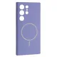 Чохол Silicone Case luxury+MagSafe for Samsung S24 Ultra Elegant Purple mag-2000001594629144485