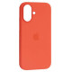 Чохол 1:1 Original Silicone Case with MagSafe for iPhone 16 Tangerine mag-2000001597811139444