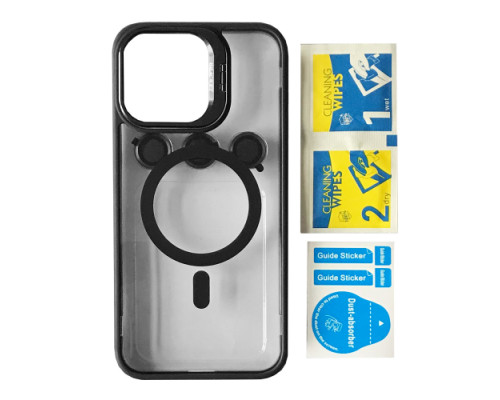 Чохол BRACKET CLEAR CAMERA LENS MAGSAFE for iPhone 14 Black mag-2000001504604105410